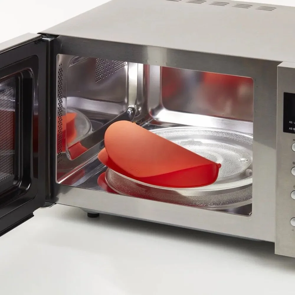 Lékué Microwave Omelette Maker Red 100% Platinum Silicone Easy Steam Egg
